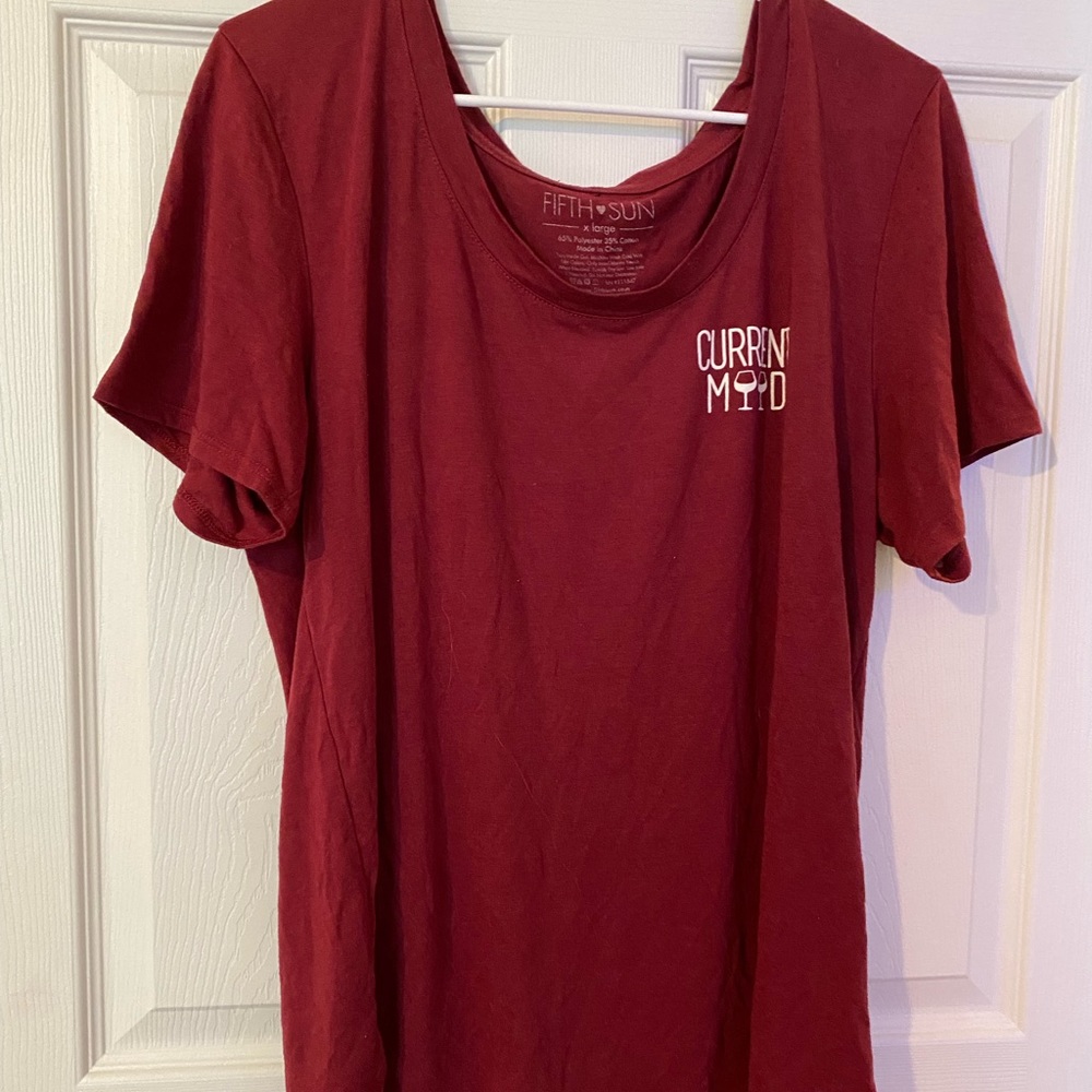 Fifth Sun- Dark Red “Current Mood” Shirt